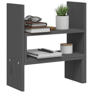 Βάση Οθόνης Γκρι (39-72)x17x43 εκ. από Μασίφ Ξύλο Πεύκου