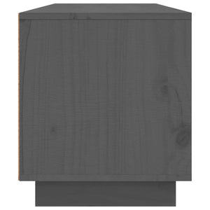 Έπιπλο Τηλεόρασης Γκρι 140 x 35 x 40 εκ. από Μασίφ Ξύλο Πεύκου