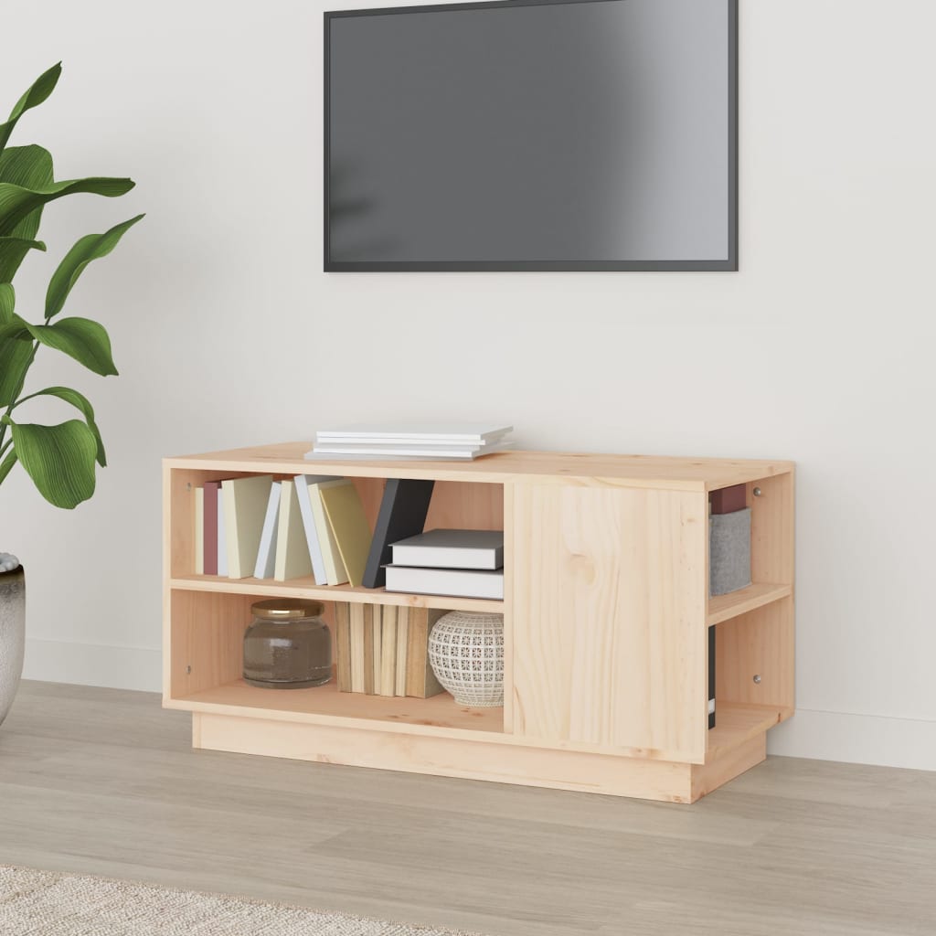 Έπιπλο Τηλεόρασης 80 x 35 x 40,5 εκ. από Μασίφ Ξύλο Πεύκου