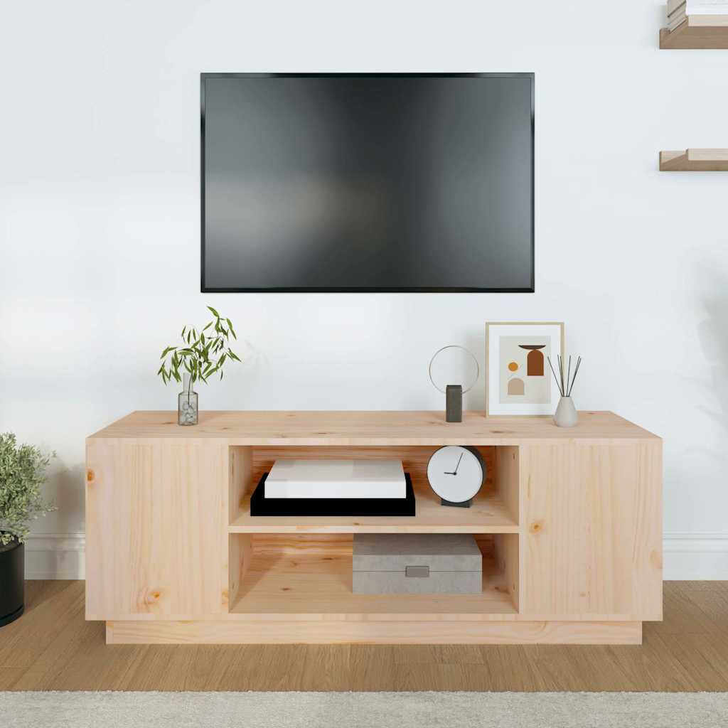 Έπιπλο Τηλεόρασης 110 x 35 x 40,5 εκ. από Μασίφ Ξύλο Πεύκου