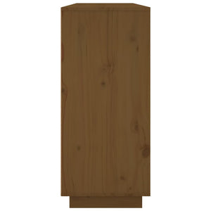 Ντουλάπι Καφέ Μελί 120x35x80 εκ. από Μασίφ Ξύλο Πεύκου - Pakobazaar
