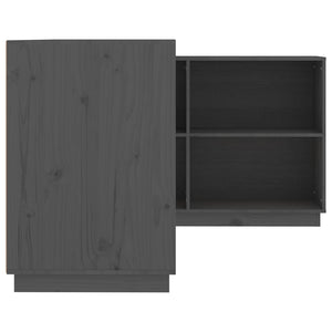 Γραφείο Γκρι 110 x 50 x 75 εκ. από Μασίφ Ξύλο Πεύκου