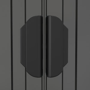 Αποθήκη Κήπου Ανοιχτό γκρι 192x440x223 εκ. Γαλβανισμένο Ατσάλι