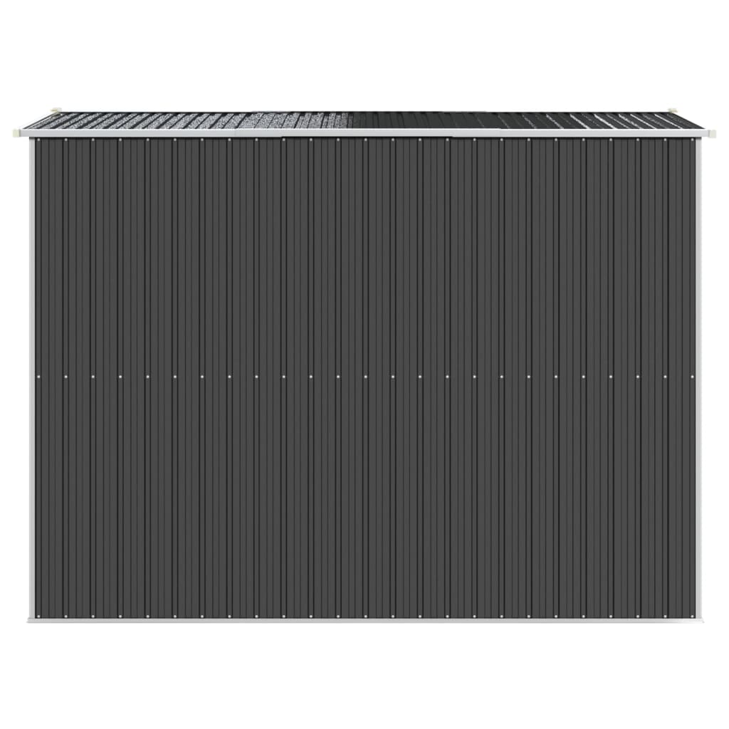 Αποθήκη Κήπου Ανθρακί 192x274x223 εκ. Γαλβανισμένο Ατσάλι