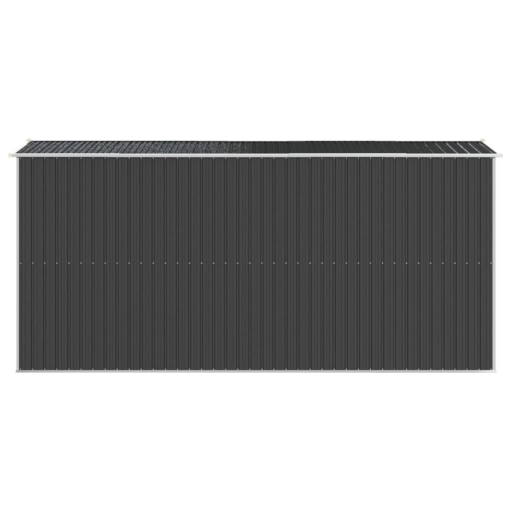 Αποθήκη Κήπου Ανθρακί 192x440x223 εκ. Γαλβανισμένο Ατσάλι - Pakobazaar