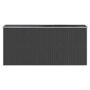 Αποθήκη Κήπου Ανθρακί 192x440x223 εκ. Γαλβανισμένο Ατσάλι - Pakobazaar
