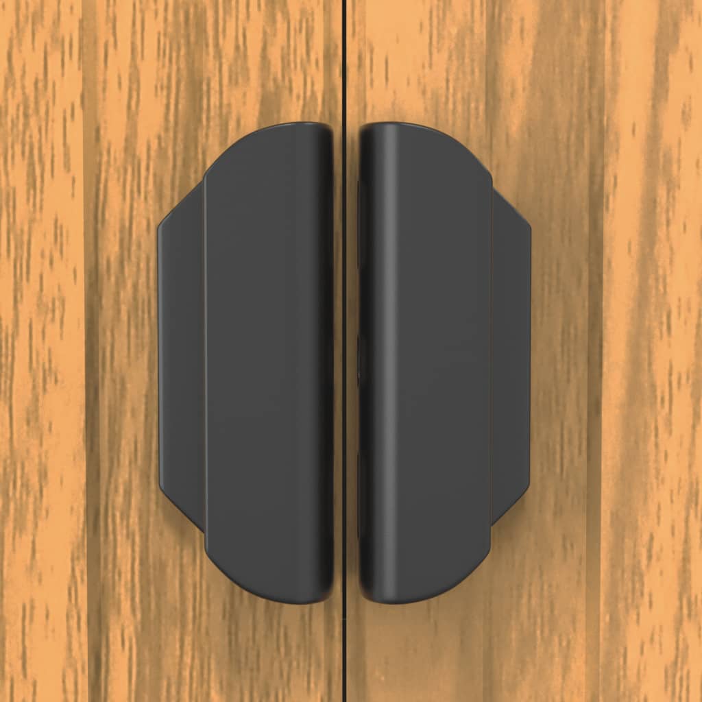 Αποθήκη Κήπου Ανοιχτό καφέ 192x855x223 εκ. Γαλβανισμένο Ατσάλι