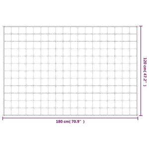 Κουβέρτα Βαρύτητας Γκρι 120 x 180 εκ. 9 κ. Υφασμάτινη - Pakobazaar