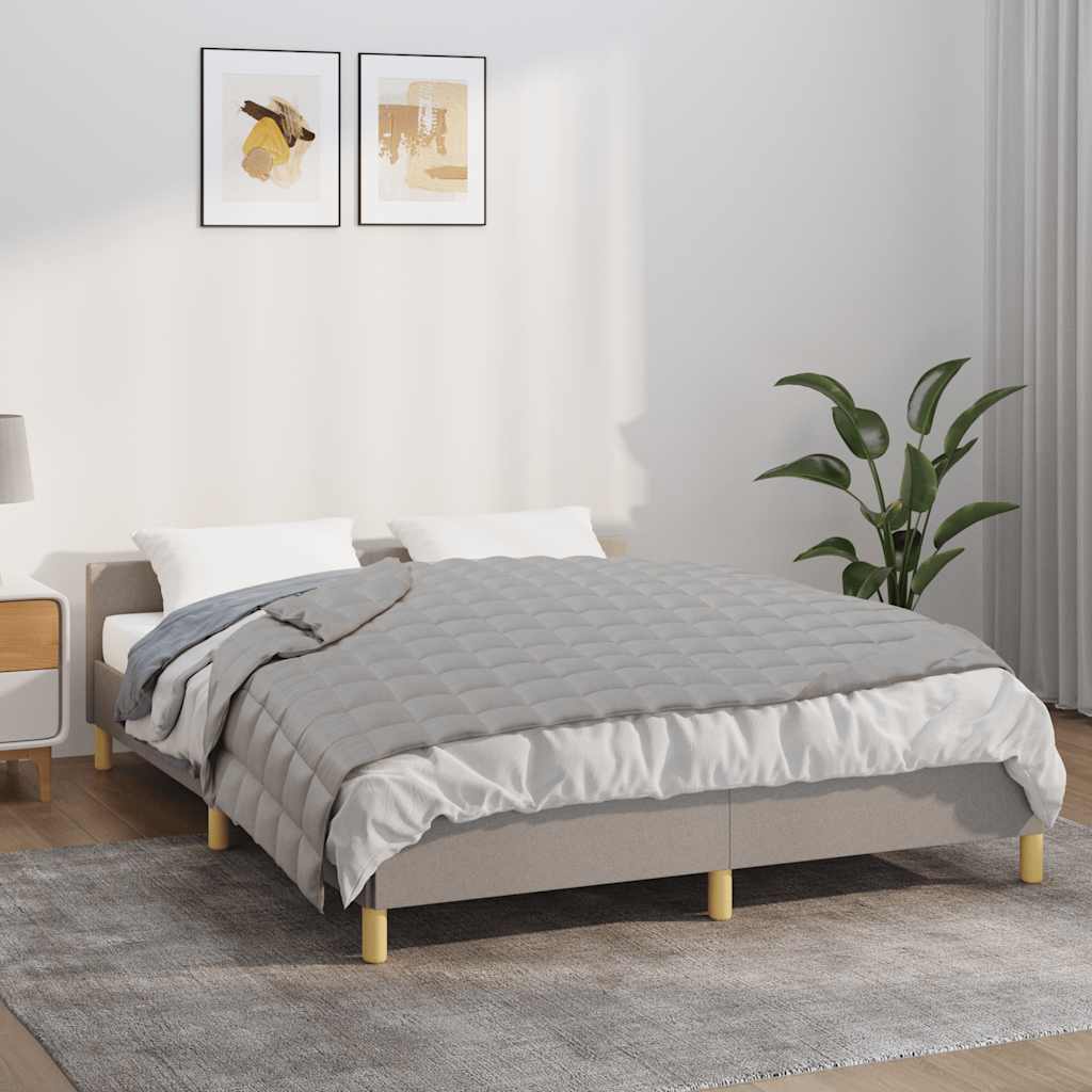 Κουβέρτα Βαρύτητας Γκρι 138 x 200 εκ. 10 κ. Υφασμάτινη - Pakobazaar