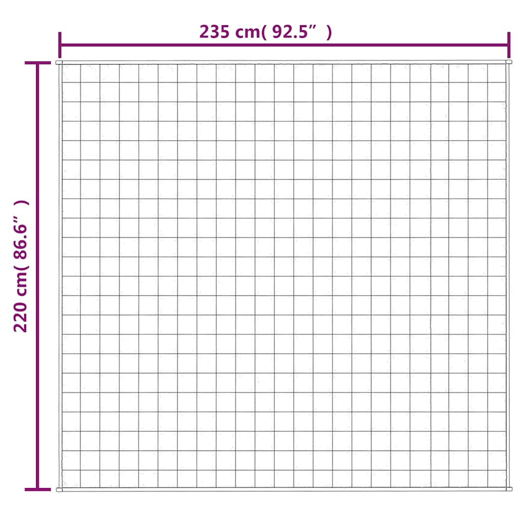 Κουβέρτα Βαρύτητας Γκρι 220 x 235 εκ. 11 κ. Υφασμάτινη - Pakobazaar