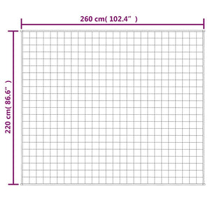 Κουβέρτα Βαρύτητας Γκρι 220 x 260 εκ. 15 κ. Υφασμάτινη
