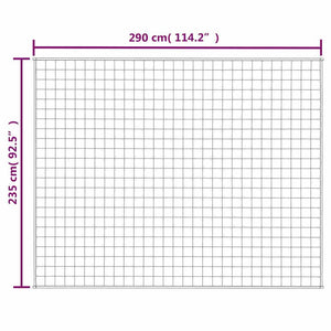 Κουβέρτα Βαρύτητας Γκρι 235 x 290 εκ. 11 κ. Υφασμάτινη