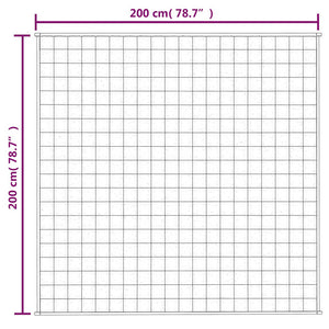 Κουβέρτα Βαρύτητας Μπλε 200 x 200 εκ. 9 κ. Υφασμάτινη - Pakobazaar