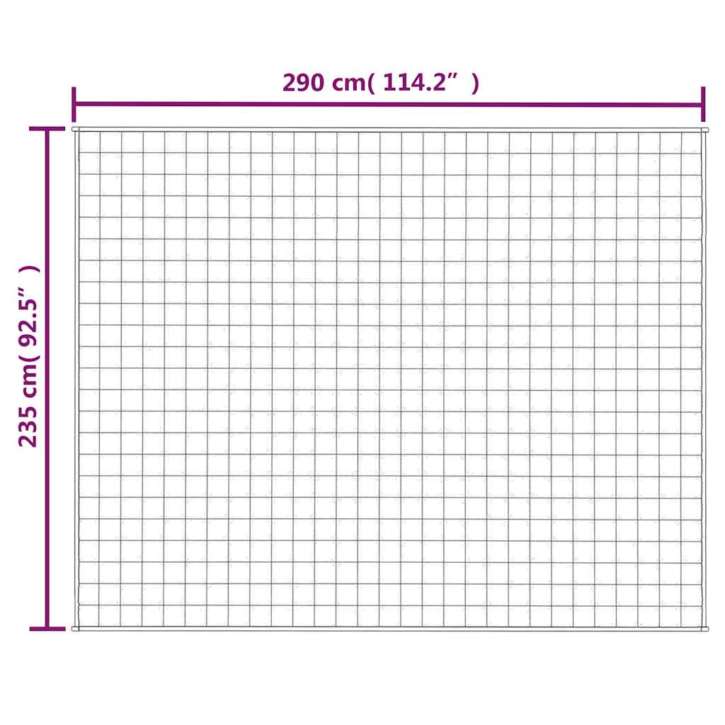 Κουβέρτα Βαρύτητας Μπλε 235 x 290 εκ. 11 κ. Υφασμάτινη