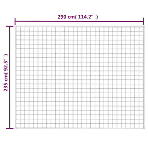 Κουβέρτα Βαρύτητας Μπλε 235 x 290 εκ. 11 κ. Υφασμάτινη