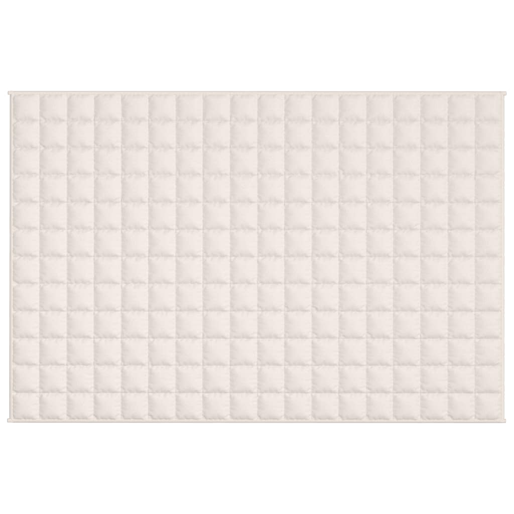 Κουβέρτα Βαρύτητας Ανοιχτό Κρεμ 120 x 180 εκ. 5 κ. Υφασμάτινη