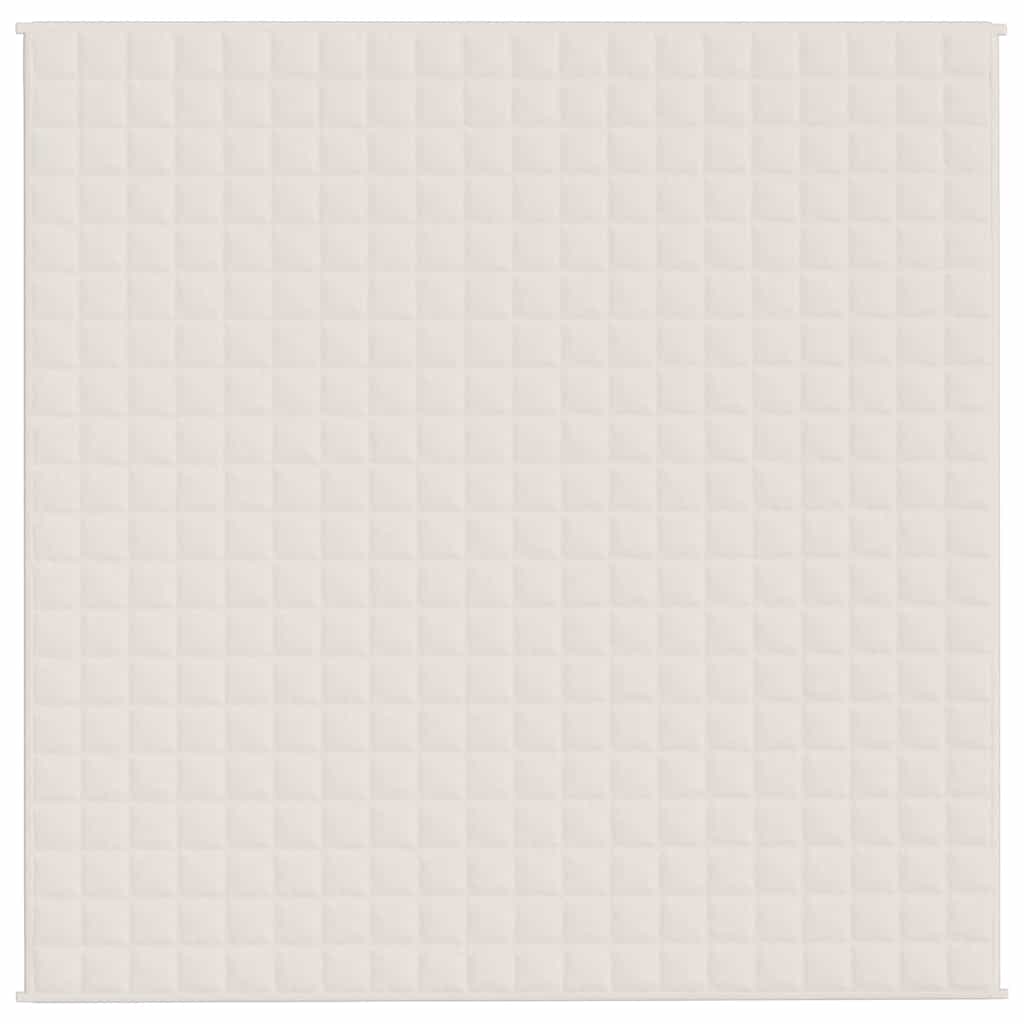 Κουβέρτα Βαρύτητας Ανοιχτό Κρεμ 200 x 200 εκ. 13 κ. Υφασμάτινη - Pakobazaar