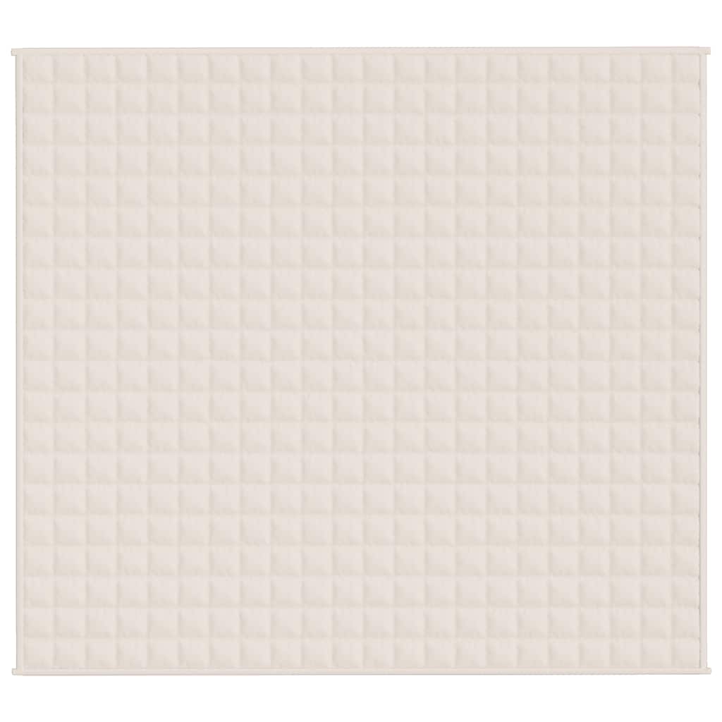 Κουβέρτα Βαρύτητας Ανοιχτό Κρεμ 200 x 225 εκ. 9 κ. Υφασμάτινη