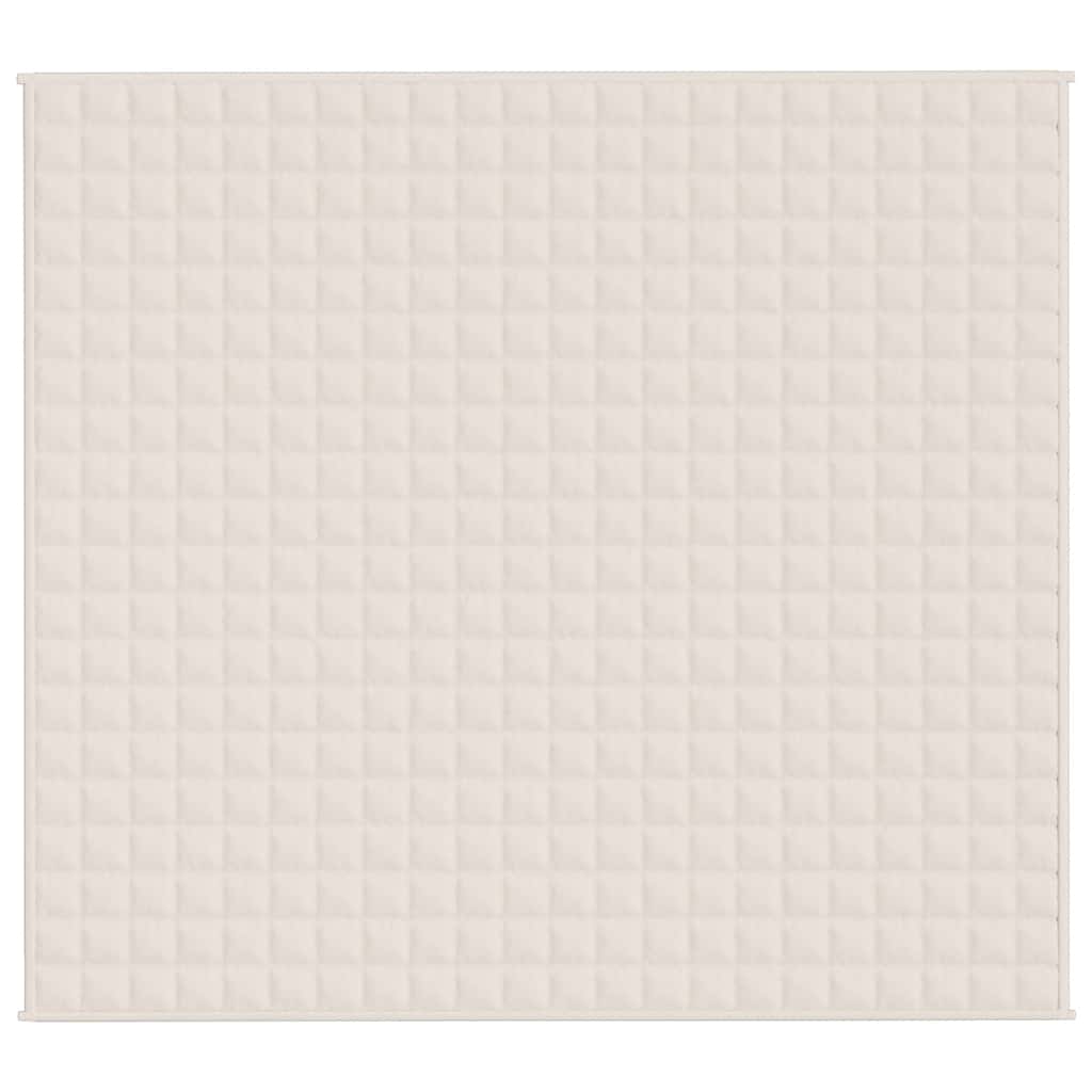 Κουβέρτα Βαρύτητας Ανοιχτό Κρεμ 200 x 225 εκ. 13 κ. Υφασμάτινη