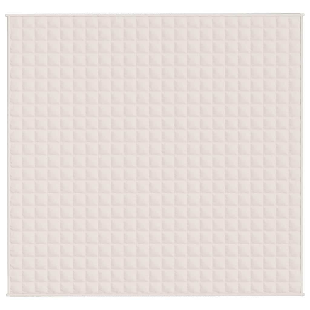 Κουβέρτα Βαρύτητας Ανοιχτό Κρεμ 220 x 235 εκ. 15 κ. Υφασμάτινη