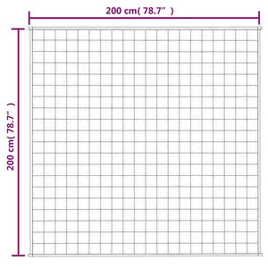 Κουβέρτα Βαρύτητας Γκρι 200 x 200 εκ. 9 κ. Υφασμάτινη