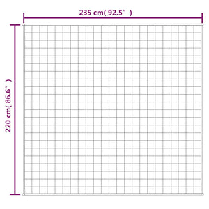 Κουβέρτα Βαρύτητας Μπλε 220 x 235 εκ. 11 κ. Υφασμάτινη