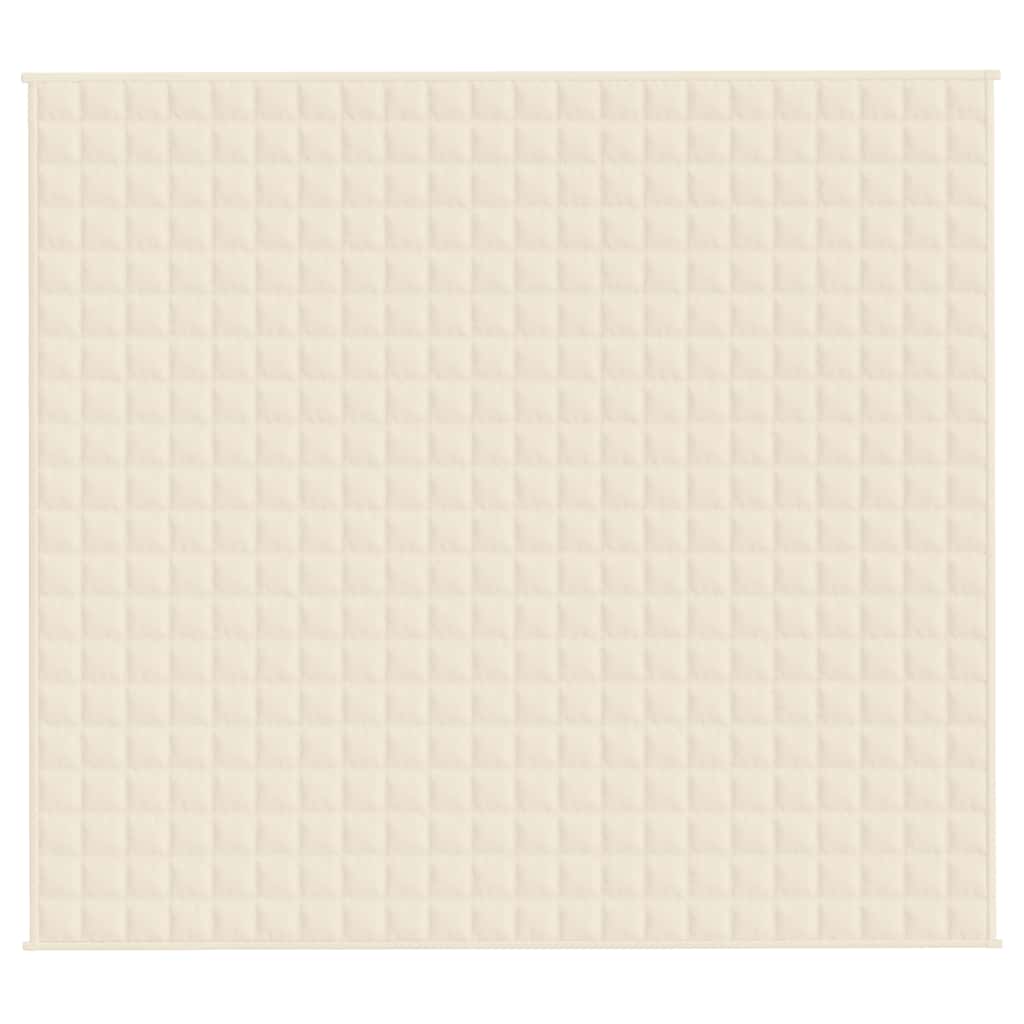 Κουβέρτα Βαρύτητας Ανοιχτό Κρεμ 200 x 225 εκ. 9 κ. Υφασμάτινη