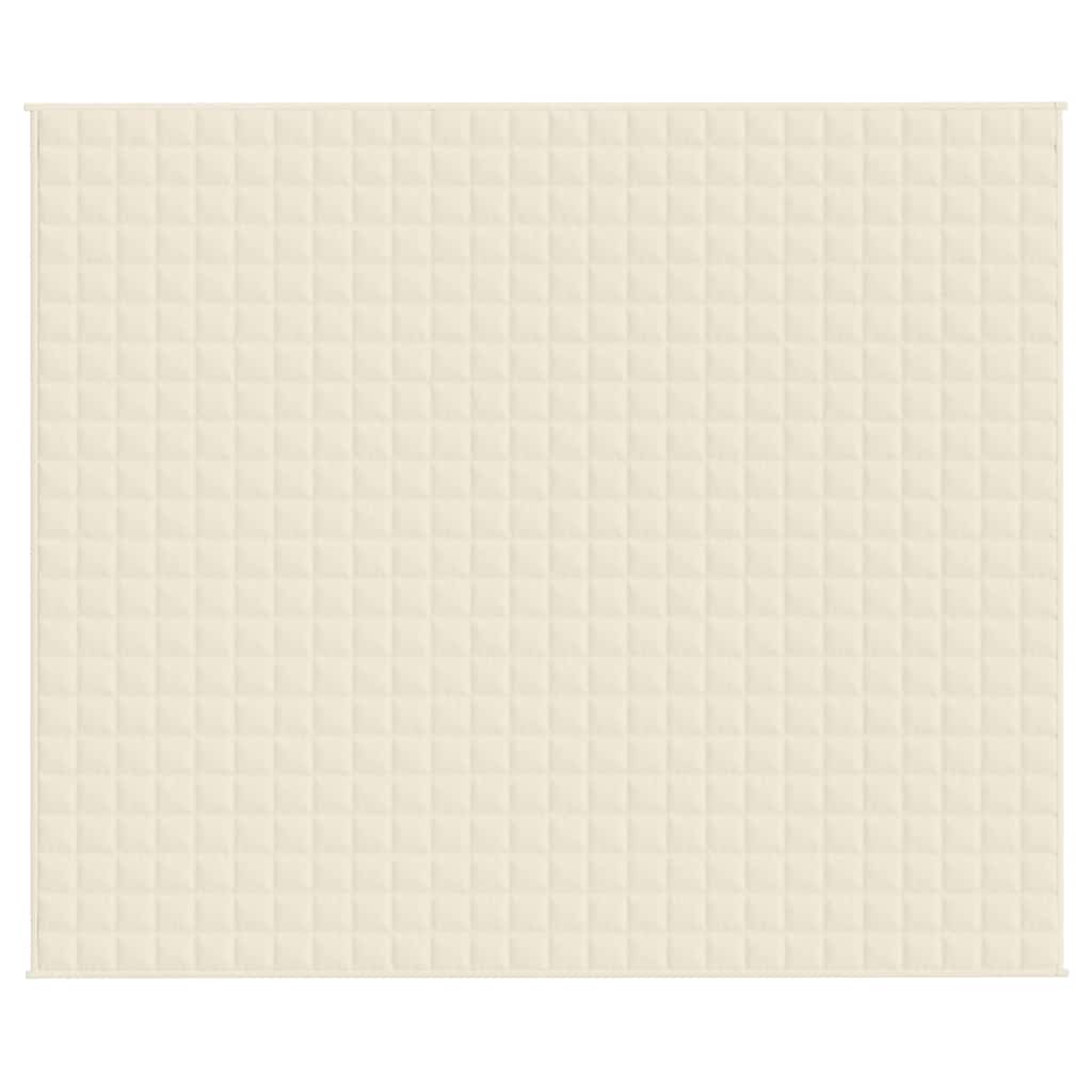 Κουβέρτα Βαρύτητας Ανοιχτό Κρεμ 220 x 260 εκ. 15 κ. Υφασμάτινη