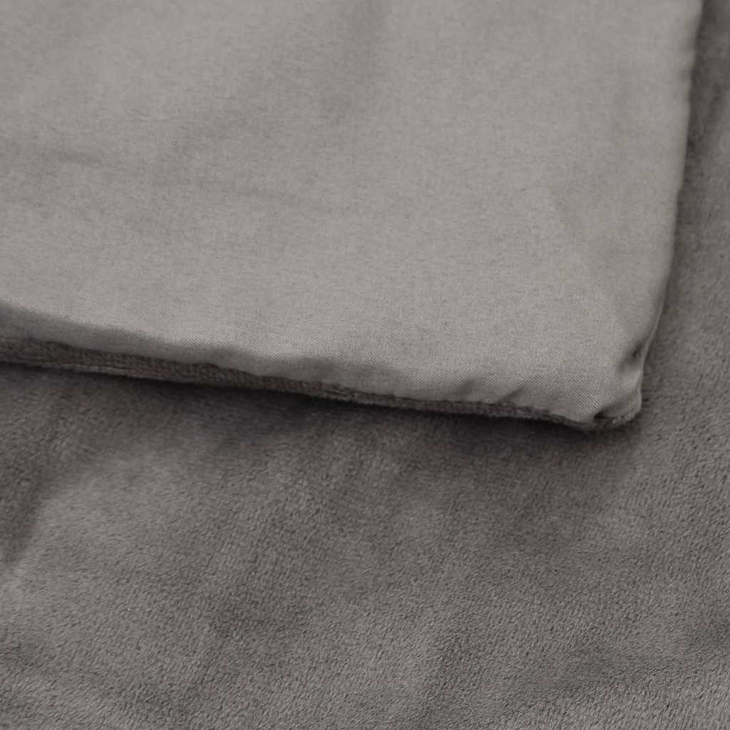 Κουβέρτα Βαρύτητας με Κάλυμμα Γκρι 120x180 εκ. 5 κ. Υφασμάτινη