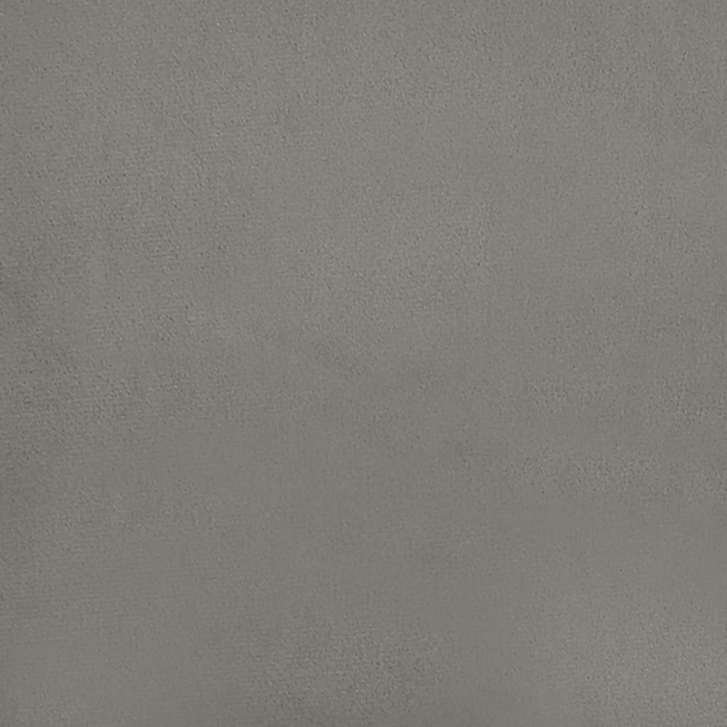 Κεφαλάρι Κρεβατιού Ανοιχτό Γκρι 100x5x78/88 εκ. Βελούδινο (US)