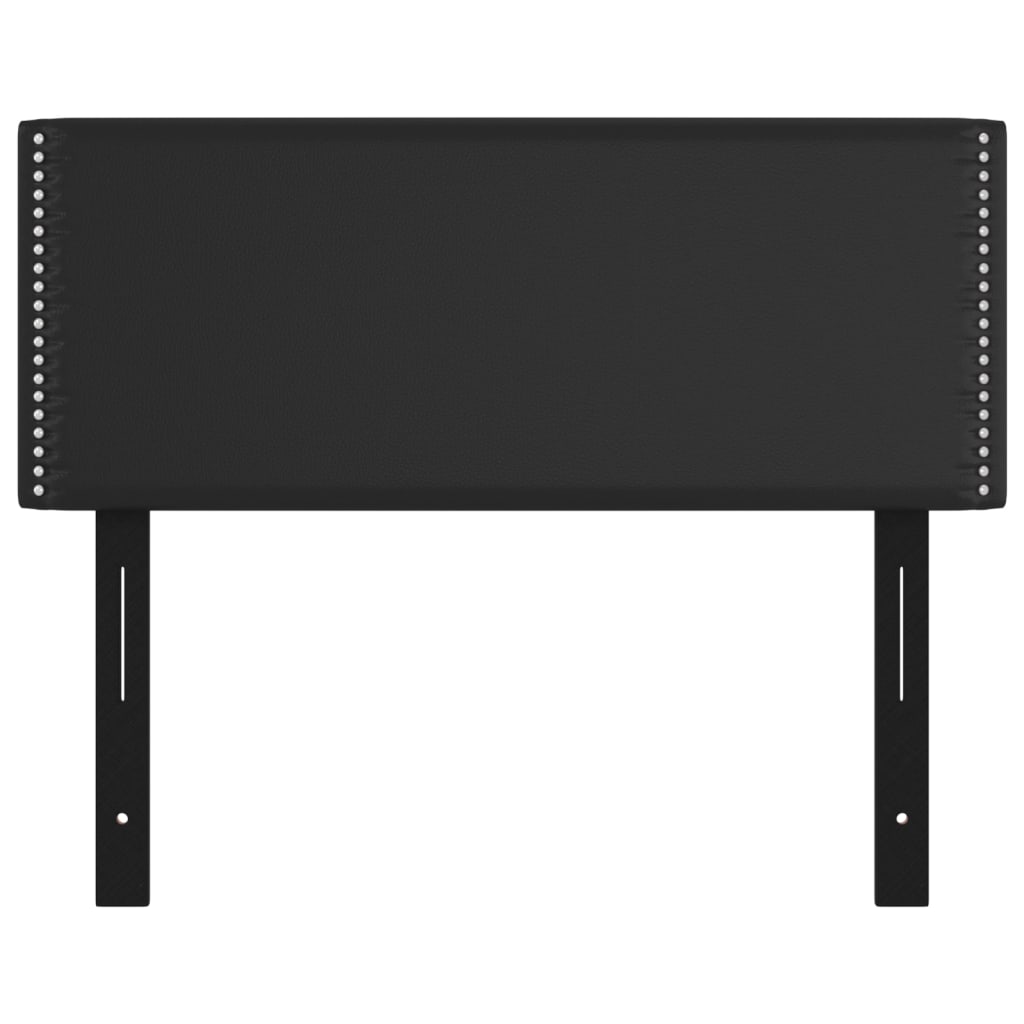 Κεφαλάρι Κρεβατιού Μαύρο 100x5x78/88 εκ. Συνθετικό Δέρμα (US)