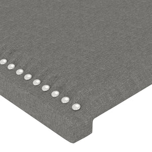 Κεφαλάρια Κρεβατιού 2 τεμ. Σκ. Γκρι 90x5x78/88 εκ. Υφασμάτινο