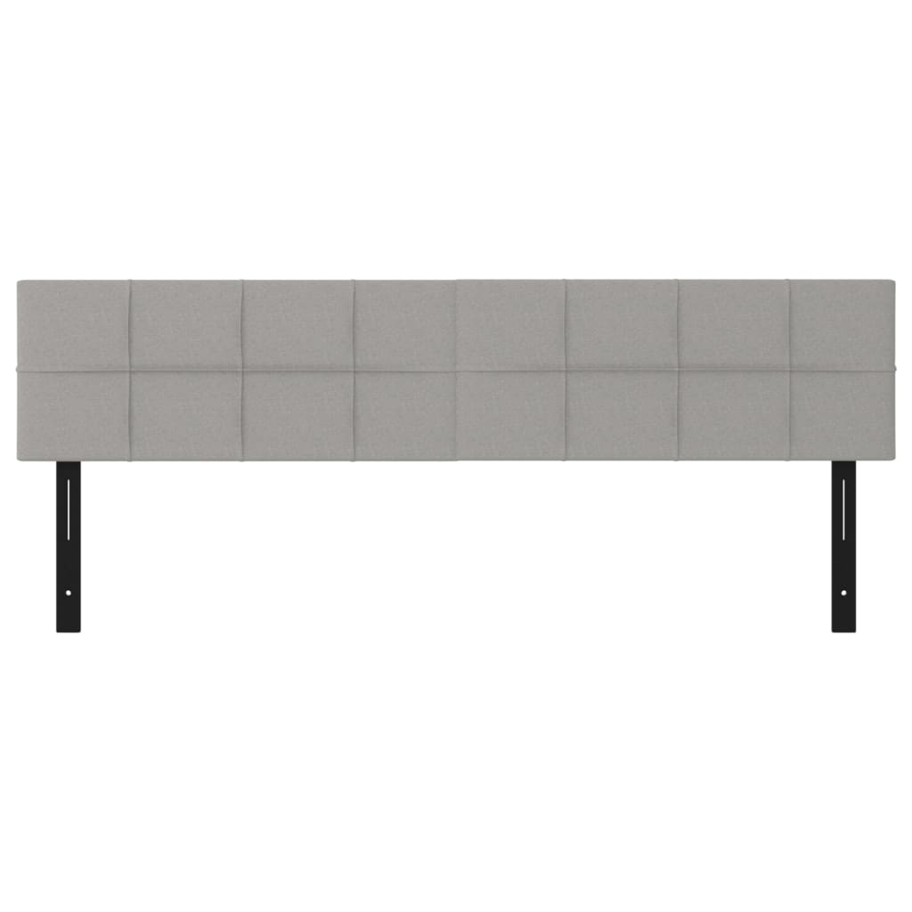 Κεφαλάρια Κρεβατιού 2 τεμ. Αν. Γκρι 100x5x78/88 εκ. Υφασμάτινο