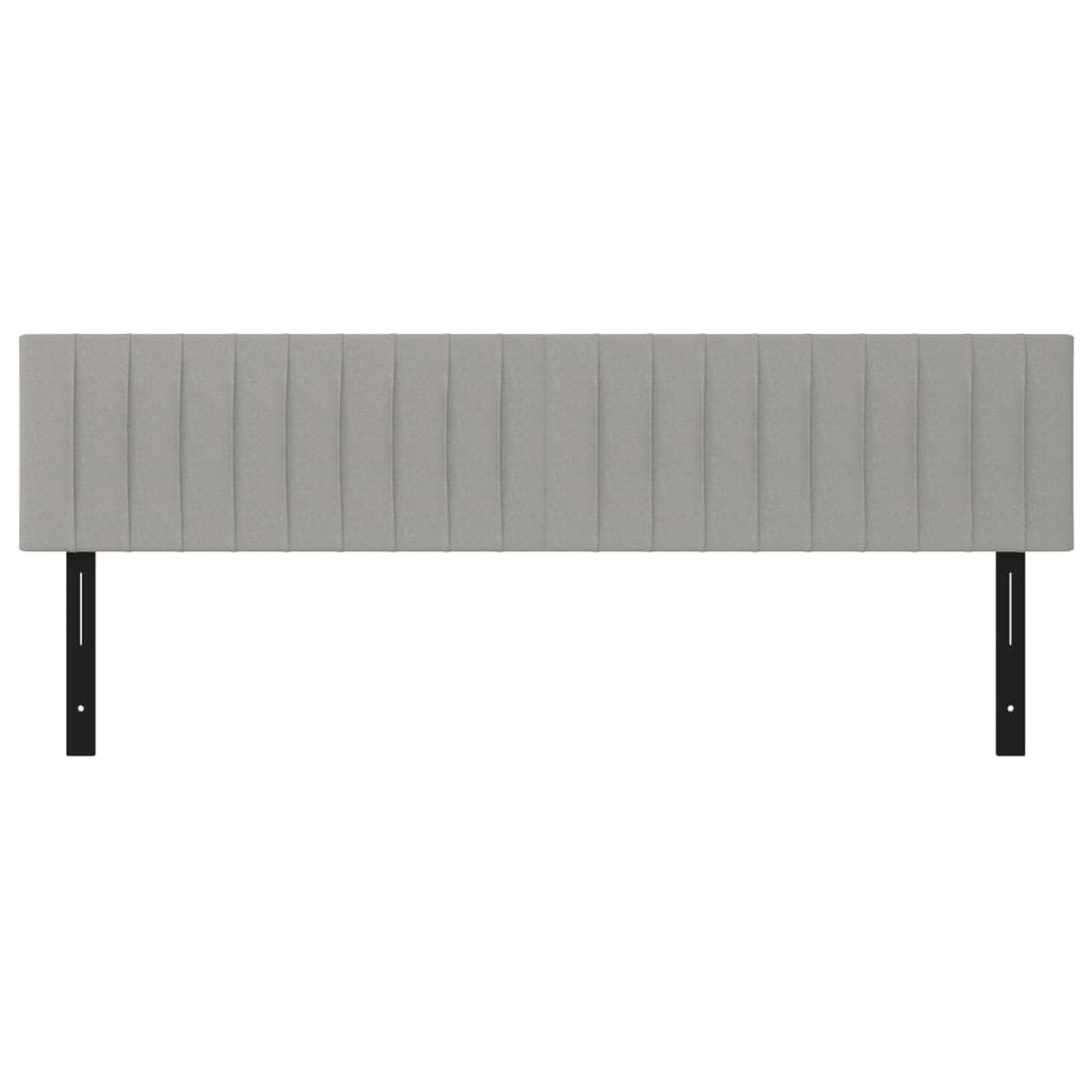 Κεφαλάρια Κρεβατιού 2 τεμ. Αν. Γκρι 100x5x78/88 εκ. Υφασμάτινο
