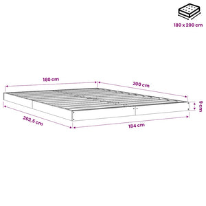 Πλαίσιο Κρεβατιού Μελί 180 x 200εκ. Μασίφ Πεύκο Super King Size