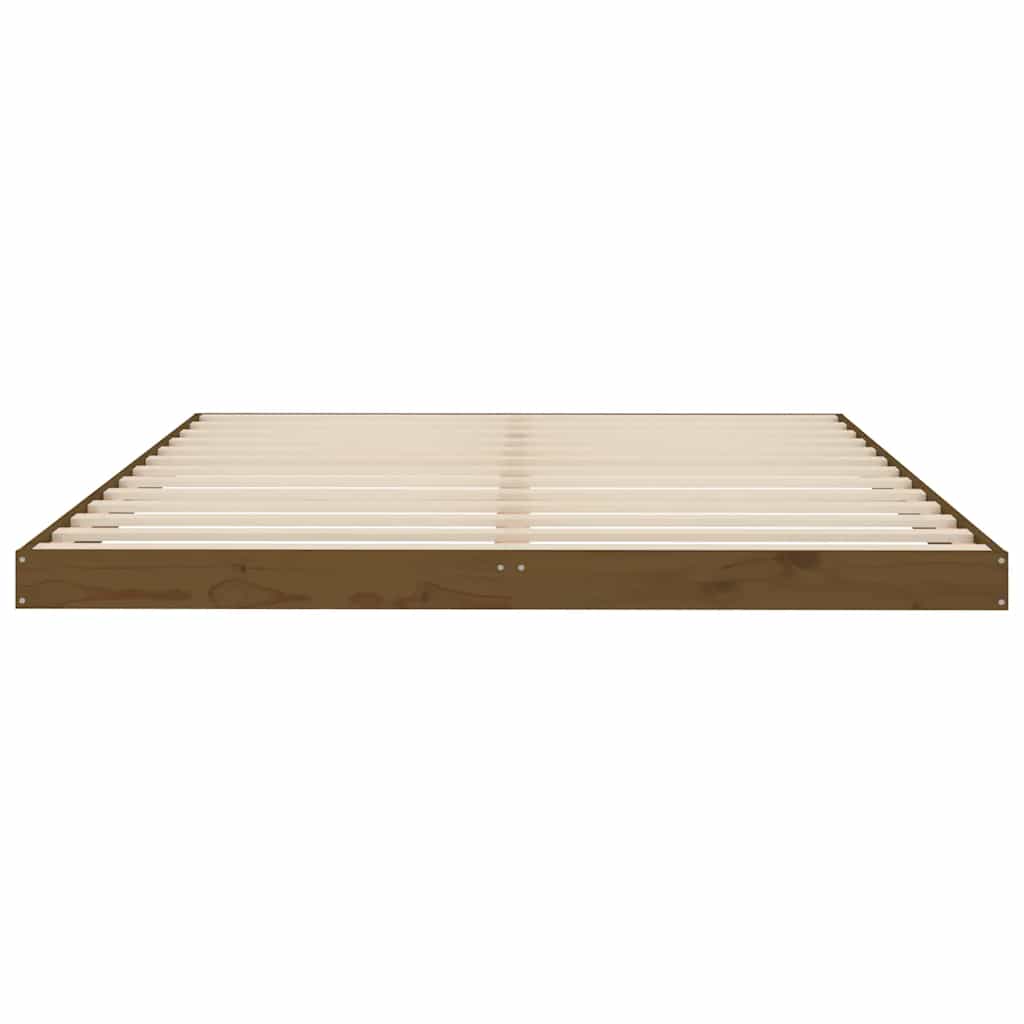 Σκελετός Κρεβατιού Μελί 150x200 εκ. Μασίφ Ξύλο Πεύκου King Size