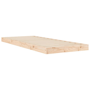 Πλαίσιο Κρεβατιού 75 x 190 εκ. Μασίφ Ξύλο Πεύκου Small Single