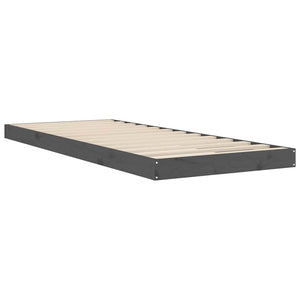 Πλαίσιο Κρεβατιού Καφέ 75x190 εκ. Ξύλο Πεύκου Small Single - Pakobazaar