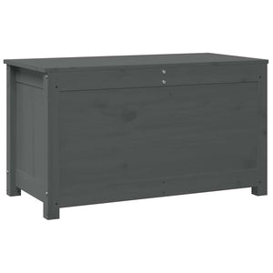Κουτί Αποθήκευσης Γκρι 80x40x45,5 εκ από Μασίφ Ξύλο Πεύκου - Pakobazaar