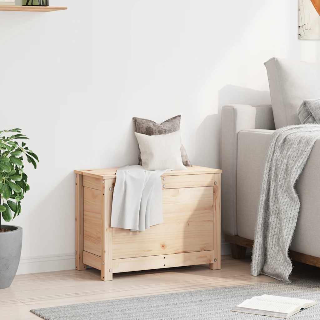 Κουτί Αποθήκευσης 60x32x45,5 εκ από Μασίφ Ξύλο Πεύκου - Pakobazaar