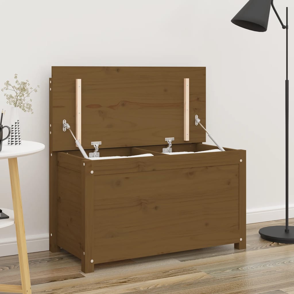 Παγκάκι Μελί Καφέ 80 x 41 x 77 εκ. από Μασίφ Ξύλο Πεύκου - Pakobazaar