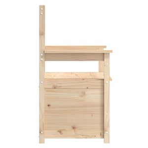 Παγκάκι 112,5 x 51,5 x 96,5 εκ. από Μασίφ Ξύλο Πεύκου - Pakobazaar