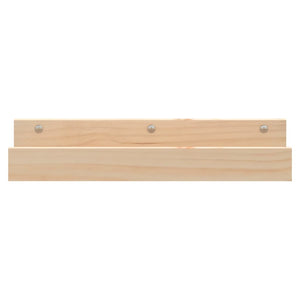 Ράφια Τοίχου 2 τεμ. 50 x 12 x 9 εκ. από Μασίφ Ξύλο Πεύκου