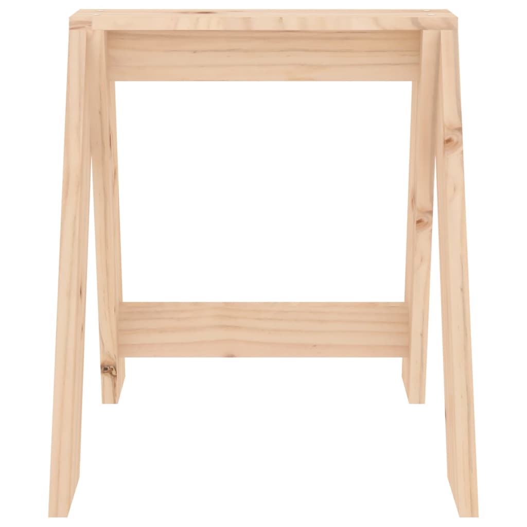 Σκαμπό 2 τεμ. 40 x 40 x 45 εκ. από Μασίφ Ξύλο Πεύκου - Pakobazaar