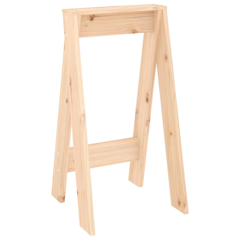 Σκαμπό 2 τεμ. 40 x 40 x 75 εκ. από Μασίφ Ξύλο Πεύκου - Pakobazaar