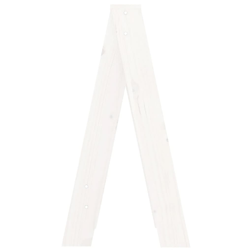 Σκαμπό 2 Τεμ. Λευκή 40x40x75 εκ. από Μασίφ Ξύλο Πεύκου - Pakobazaar