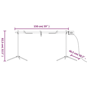 Ψησταριά Αυτόματη με Μοτέρ 150x46,5x82,5 εκ. Ανοξείδωτο Ατσάλι - Pakobazaar