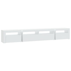 Έπιπλο Τηλεόρασης με LED Λευκό 240x35x40 εκ.