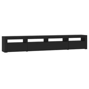 Έπιπλο Τηλεόρασης με LED Μαύρο 240x35x40 εκ.