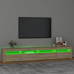 Έπιπλο Τηλεόρασης με LED Sonoma Δρυς 240 x 35 x 40 εκ.